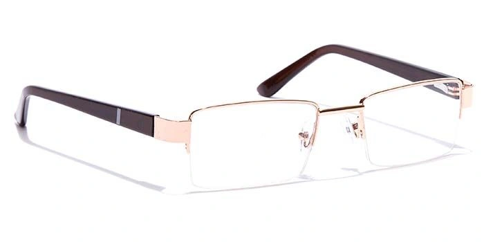 GRAVIATE by Coolwinks E25B7238 Glossy Clear Half Frame Rectangle Eyeglasses for Men and Women-CLEAR-2