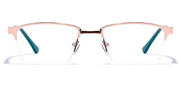 GRAVIATE by Coolwinks E25C6828 Glossy Half Frame Rectangle Eyeglasses for Men and Women-