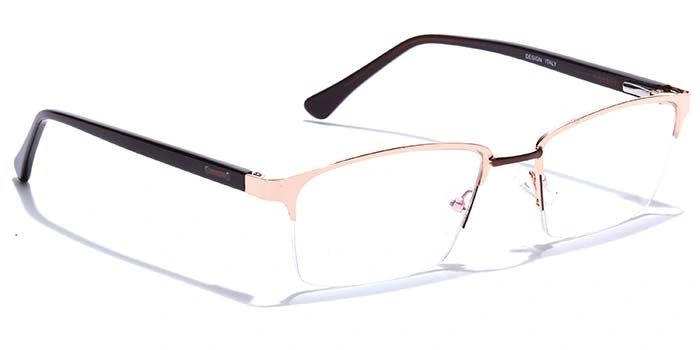 GRAVIATE by Coolwinks E25C6828 Glossy Half Frame Rectangle Eyeglasses for Men and Women-HALF-2