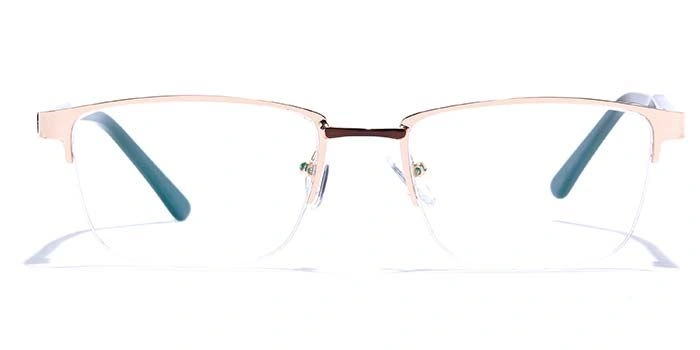 GRAVIATE by Coolwinks E25C6834 Glossy Half Frame Rectangle Eyeglasses for Men and Women-