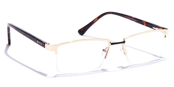 GRAVIATE by Coolwinks E25C6851 Glossy Half Frame Rectangle Eyeglasses for Men and Women-HALF-2