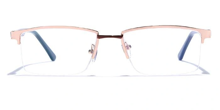 GRAVIATE by Coolwinks E25C6881 Glossy Half Frame Rectangle Eyeglasses for Men and Women-