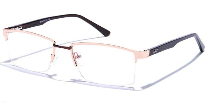 GRAVIATE by Coolwinks E25C6881 Glossy Half Frame Rectangle Eyeglasses for Men and Women-HALF-1