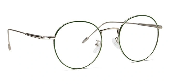 GRAVIATE by Coolwinks E35B6505 Glossy Green Full Frame Round Eyeglasses for Men and Women-GREEN-2