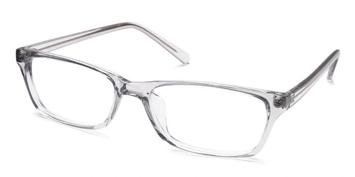 GRAVIATE by Coolwinks E16A6544 Glossy Grey Full Frame Rectangle Eyeglasses for Men and Women-GREY-1