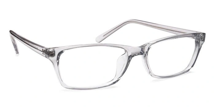 GRAVIATE by Coolwinks E16A6544 Glossy Grey Full Frame Rectangle Eyeglasses for Men and Women-GREY-2