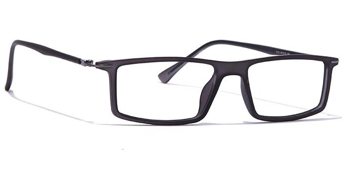 GRAVIATE by Coolwinks E16A7413 Matte Grey Full Frame Rectangle Eyeglasses for Men and Women-GREY-2