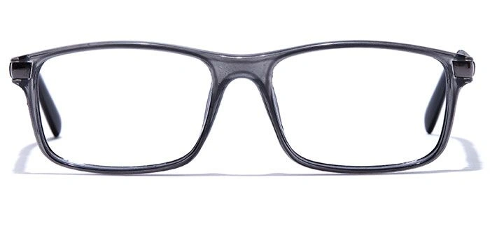 GRAVIATE by Coolwinks E16B7743 Glossy Grey Full Frame Rectangle Eyeglasses for Men and Women-