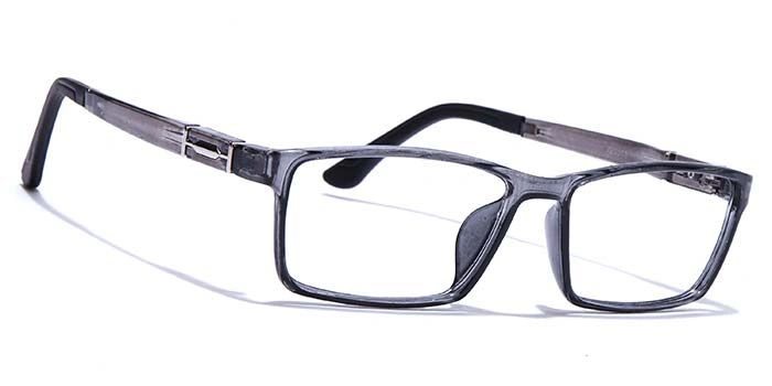 GRAVIATE by Coolwinks E16C7637 Glossy Grey Full Frame Rectangle Eyeglasses for Men and Women-GREY-2