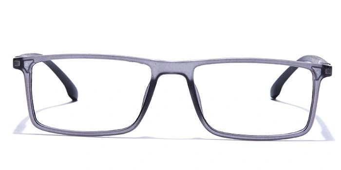 GRAVIATE by Coolwinks E16C7697 Matte Grey Full Frame Rectangle Eyeglasses for Men and Women-