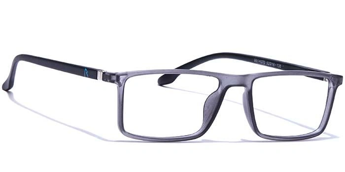 GRAVIATE by Coolwinks E16C7697 Matte Grey Full Frame Rectangle Eyeglasses for Men and Women-GREY-2