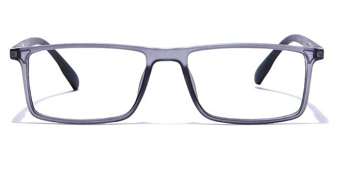 GRAVIATE by Coolwinks E16C7704 Matte Grey Full Frame Rectangle Eyeglasses for Men and Women-