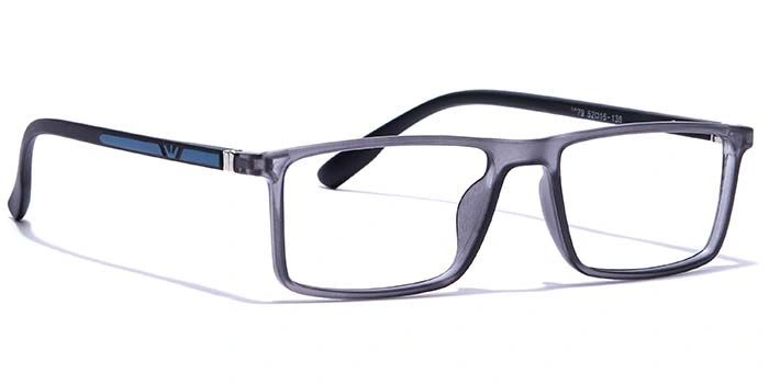 GRAVIATE by Coolwinks E16C7704 Matte Grey Full Frame Rectangle Eyeglasses for Men and Women-GREY-2