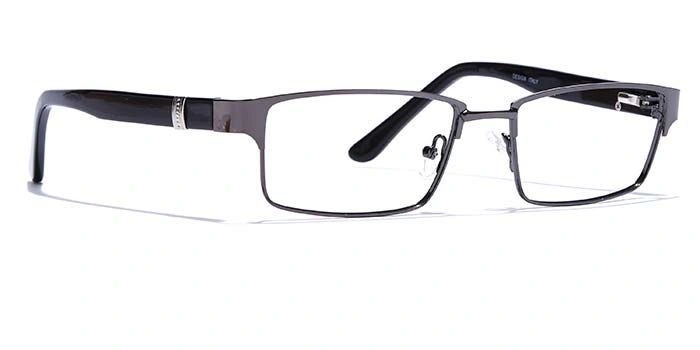 GRAVIATE by Coolwinks E13A6789 Glossy Gunmetal Full Frame Rectangle Eyeglasses for Men and Women-GUNMETAL-2