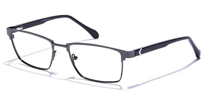 GRAVIATE by Coolwinks E13A6808 Glossy Gunmetal Full Frame Rectangle Eyeglasses for Men and Women-GUNMETAL-1