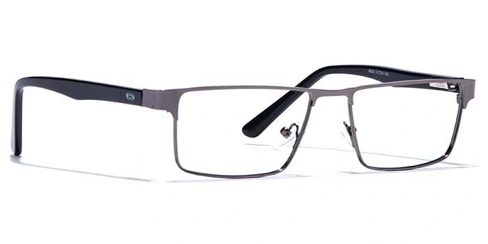 GRAVIATE by Coolwinks E13A6902 Glossy Gunmetal Full Frame Rectangle Eyeglasses for Men and Women-GUNMETAL-2