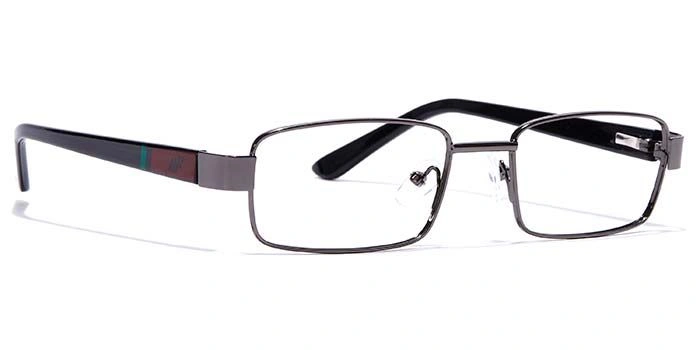 GRAVIATE by Coolwinks E13A7042 Glossy Gunmetal Full Frame Rectangle Eyeglasses for Men and Women-GUNMETAL-2