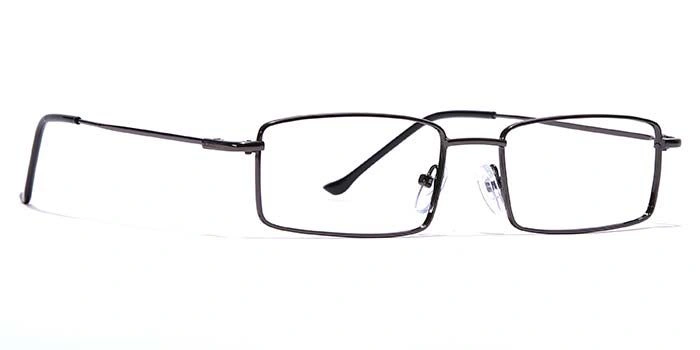 GRAVIATE by Coolwinks E13A7061 Glossy Gunmetal Full Frame Rectangle Eyeglasses for Men and Women-GUNMETAL-2