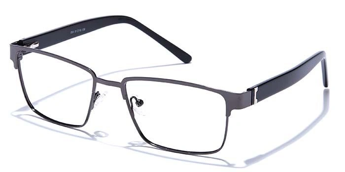 GRAVIATE by Coolwinks E13B6799 Glossy Gunmetal Full Frame Rectangle Eyeglasses for Men and Women-GUNMETAL-1