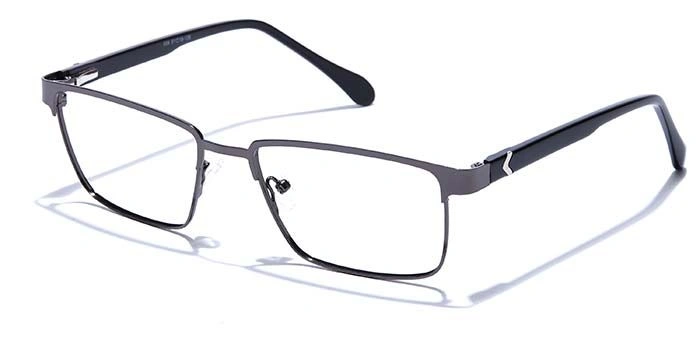 GRAVIATE by Coolwinks E13B6801 Glossy Gunmetal Full Frame Rectangle Eyeglasses for Men and Women-GUNMETAL-1