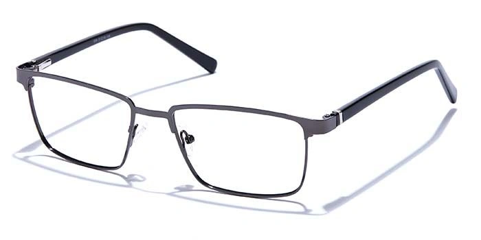 GRAVIATE by Coolwinks E13B6802 Glossy Gunmetal Full Frame Rectangle Eyeglasses for Men and Women-GUNMETAL-1