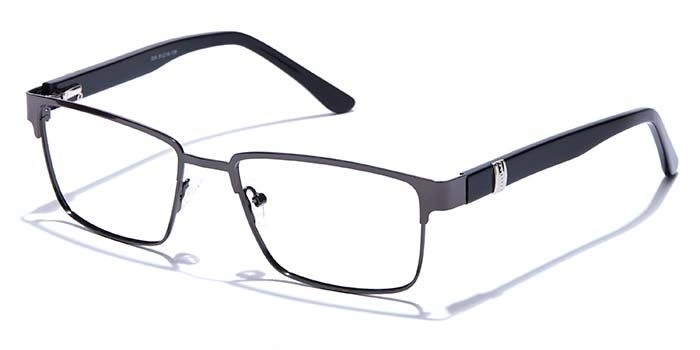 GRAVIATE by Coolwinks E13B6803 Glossy Gunmetal Full Frame Rectangle Eyeglasses for Men and Women-GUNMETAL-1