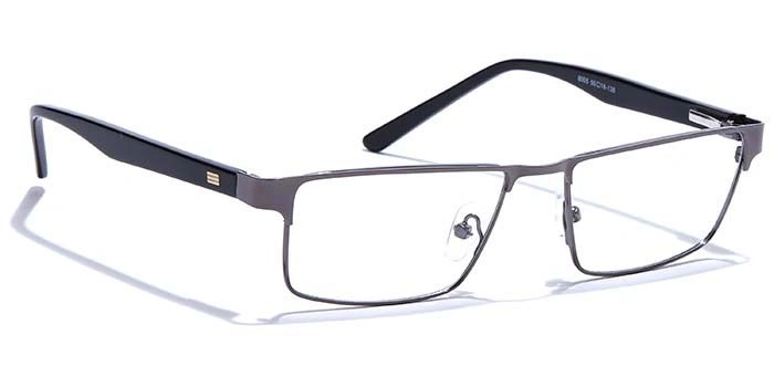 GRAVIATE by Coolwinks E13B6872 Glossy Gunmetal Full Frame Rectangle Eyeglasses for Men and Women-GUNMETAL-2