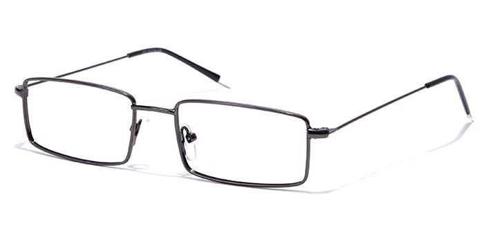 GRAVIATE by Coolwinks E13B7037 Glossy Gunmetal Full Frame Rectangle Eyeglasses for Men and Women-GUNMETAL-1