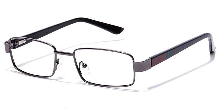 GRAVIATE by Coolwinks E13B7105 Glossy Gunmetal Full Frame Rectangle Eyeglasses for Men and Women-GUNMETAL-1