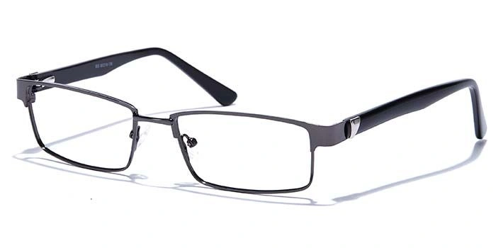 GRAVIATE by Coolwinks E13C6789 Glossy Gunmetal Full Frame Rectangle Eyeglasses for Men and Women-GUNMETAL-1