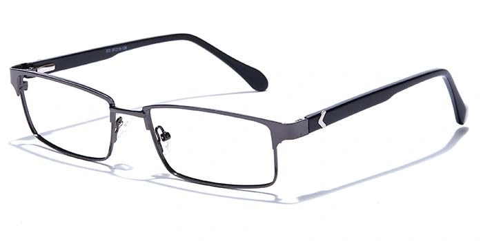 GRAVIATE by Coolwinks E13C6791 Glossy Gunmetal Full Frame Rectangle Eyeglasses for Men and Women-GUNMETAL-1