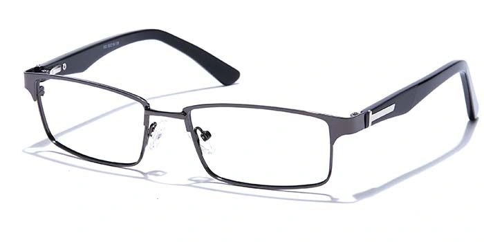 GRAVIATE by Coolwinks E13C6794 Glossy Gunmetal Full Frame Rectangle Eyeglasses for Men and Women-GUNMETAL-1