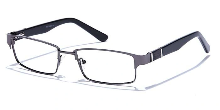 GRAVIATE by Coolwinks E13C6795 Glossy Gunmetal Full Frame Rectangle Eyeglasses for Men and Women-GUNMETAL-1