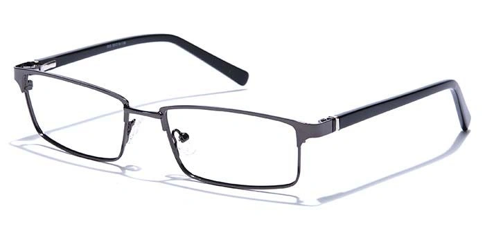 GRAVIATE by Coolwinks E13C6796 Glossy Gunmetal Full Frame Rectangle Eyeglasses for Men and Women-GUNMETAL-1