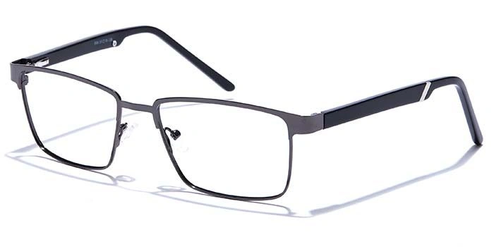 GRAVIATE by Coolwinks E13C6805 Glossy Gunmetal Full Frame Rectangle Eyeglasses for Men and Women-GUNMETAL-1