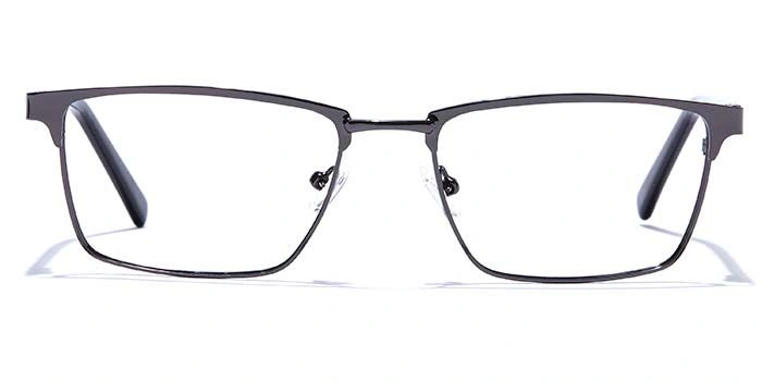 GRAVIATE by Coolwinks E13C6810 Glossy Gunmetal Full Frame Rectangle Eyeglasses for Men and Women-