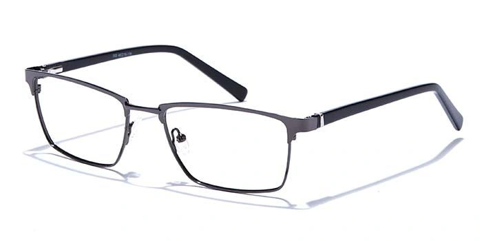 GRAVIATE by Coolwinks E13C6810 Glossy Gunmetal Full Frame Rectangle Eyeglasses for Men and Women-GUNMETAL-1