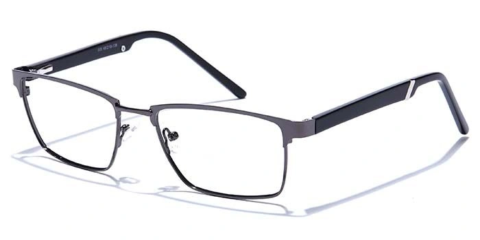 GRAVIATE by Coolwinks E13C6813 Glossy Gunmetal Full Frame Rectangle Eyeglasses for Men and Women-GUNMETAL-1