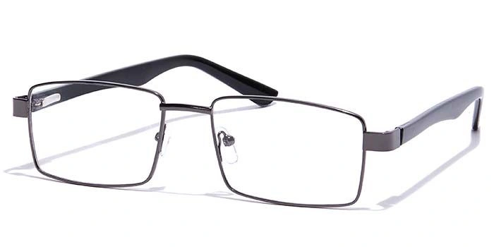 GRAVIATE by Coolwinks E13C7170 Glossy Gunmetal Full Frame Rectangle Eyeglasses for Men and Women-GUNMETAL-1