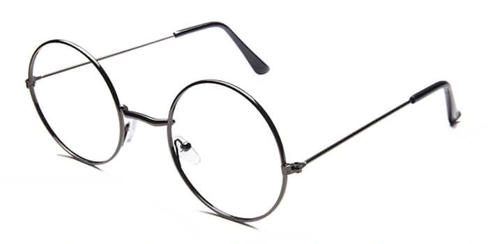 GRAVIATE by Coolwinks E13A6556 Glossy Gunmetal Full Frame Round Eyeglasses for Men and Women-GUNMETAL-1