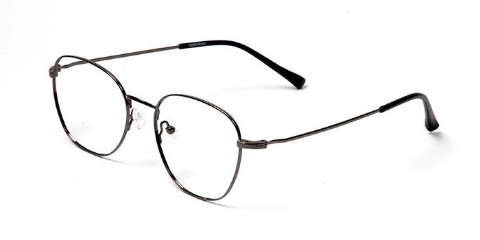 GRAVIATE by Coolwinks E13C5715 Glossy Gunmetal Full Frame Round Eyeglasses for Men and Women-GUNMETAL-1