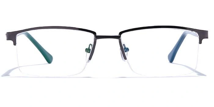 GRAVIATE by Coolwinks E13A6830 Glossy Half Frame Rectangle Eyeglasses for Men and Women-