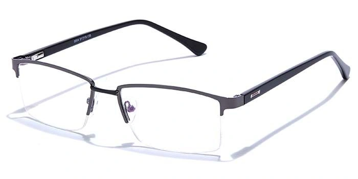 GRAVIATE by Coolwinks E13A6830 Glossy Half Frame Rectangle Eyeglasses for Men and Women-HALF-1