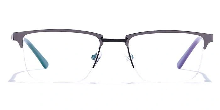 GRAVIATE by Coolwinks E13A6836 Glossy Half Frame Rectangle Eyeglasses for Men and Women-