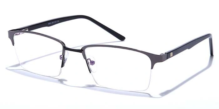 GRAVIATE by Coolwinks E13A6848 Glossy Half Frame Rectangle Eyeglasses for Men and Women-HALF-1