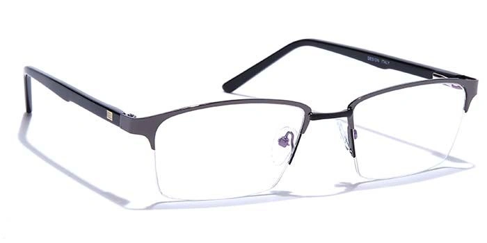 GRAVIATE by Coolwinks E13A6848 Glossy Half Frame Rectangle Eyeglasses for Men and Women-HALF-2