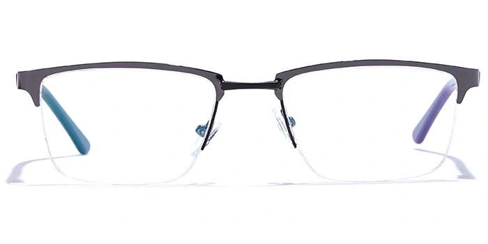 GRAVIATE by Coolwinks E13A6876 Glossy Half Frame Rectangle Eyeglasses for Men and Women-