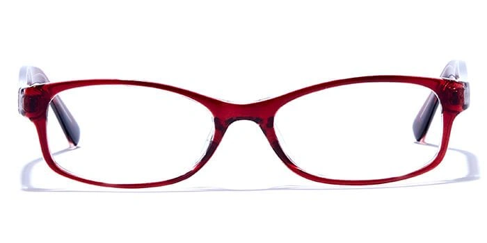 GRAVIATE by Coolwinks E46B6443 Glossy Maroon Full Frame Rectangle Eyeglasses for Kids-