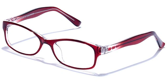 GRAVIATE by Coolwinks E46B6443 Glossy Maroon Full Frame Rectangle Eyeglasses for Kids-MAROON-1