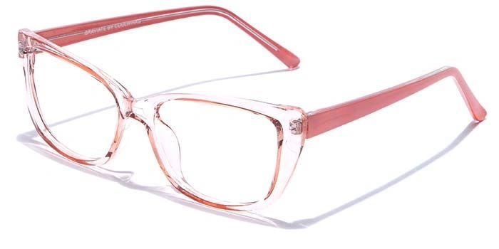 GRAVIATE by Coolwinks E23A7490 Glossy Pink Full Frame Cateye Eyeglasses for Women-PINK-1